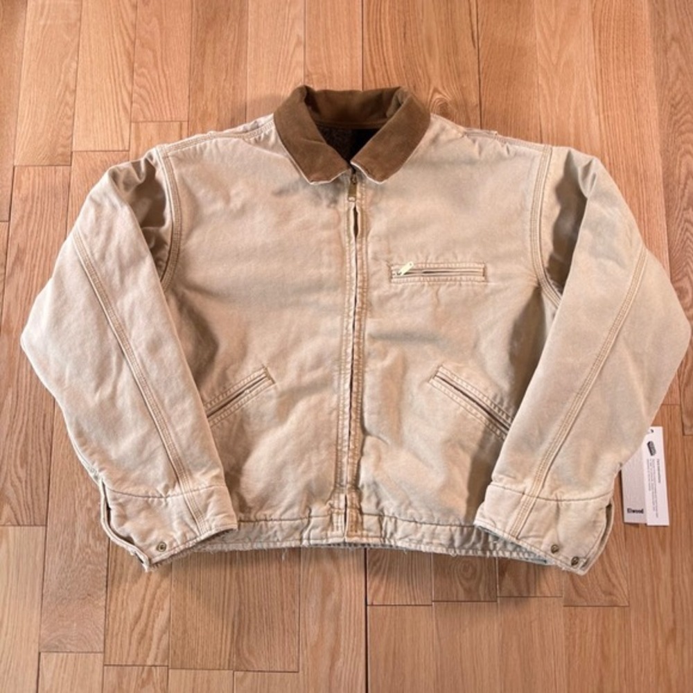 Elwood Petrol Workwear Cropped Jacket Khaki Tan Adult Medium NWT
